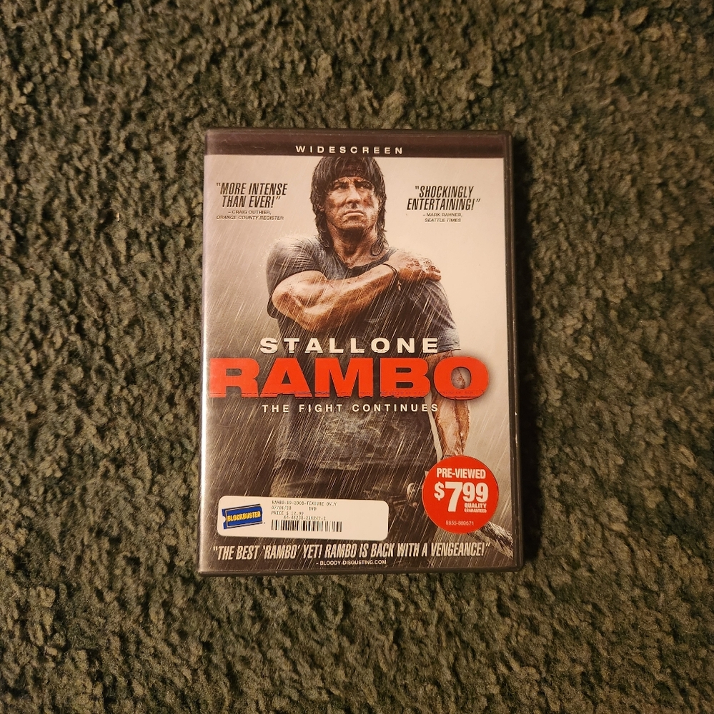 Rambo the Fight Continues Dvd